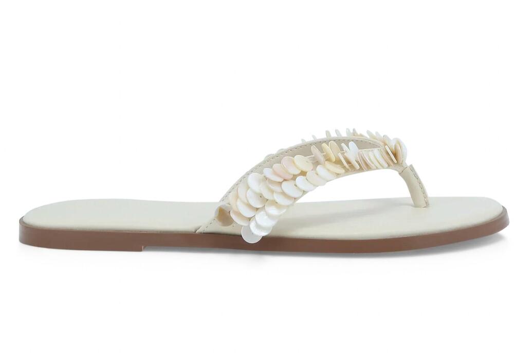 NEW BILLINI women's audriana flip flop sandals in porcelain